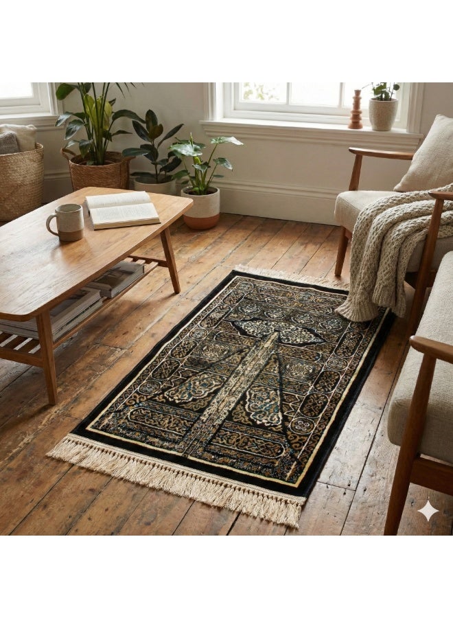 سجادتي سجادة صلاة باب الكعبة 8 مم فاخرة بخشوع عالٍ مع جلال صلاة مريحة وعالية الجودة - Image 4